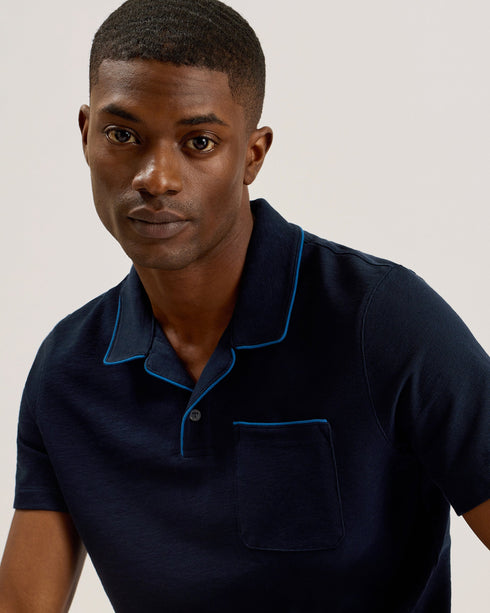 PAISEL-Tops-SS Regular Open Collar Polo- Ted Baker Romania